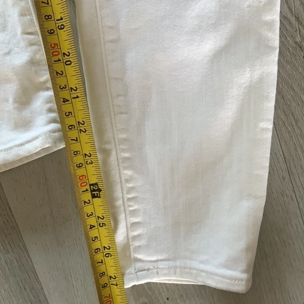 J. Crew Factory hi-rise white skinny jeans‎ Size 26